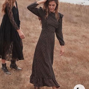*ISO* CHRISTY DAWN MABEL DRESS NOIR LEAF